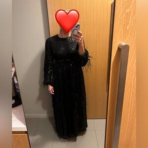 Elegant Black Sequin Dress